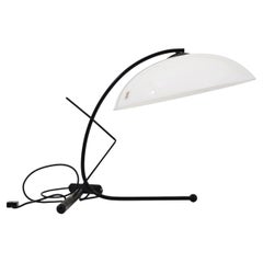 Punto Luce Table Lamp, Murano Glass and Black Metal, Italy, 1980s, Mid-Century