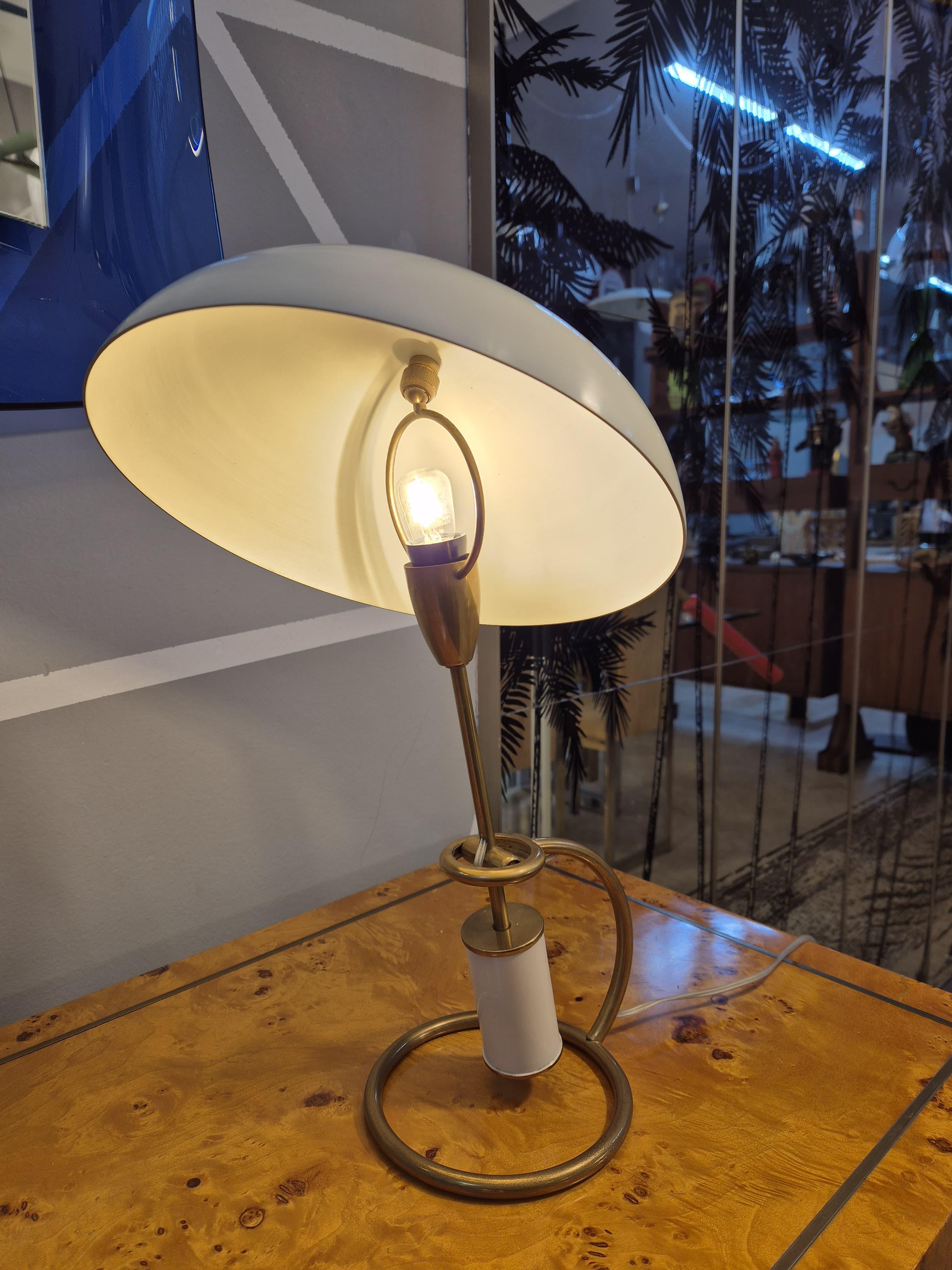 Angelo Lelii Arredoluce 1950 adjustable table lamp For Sale 4
