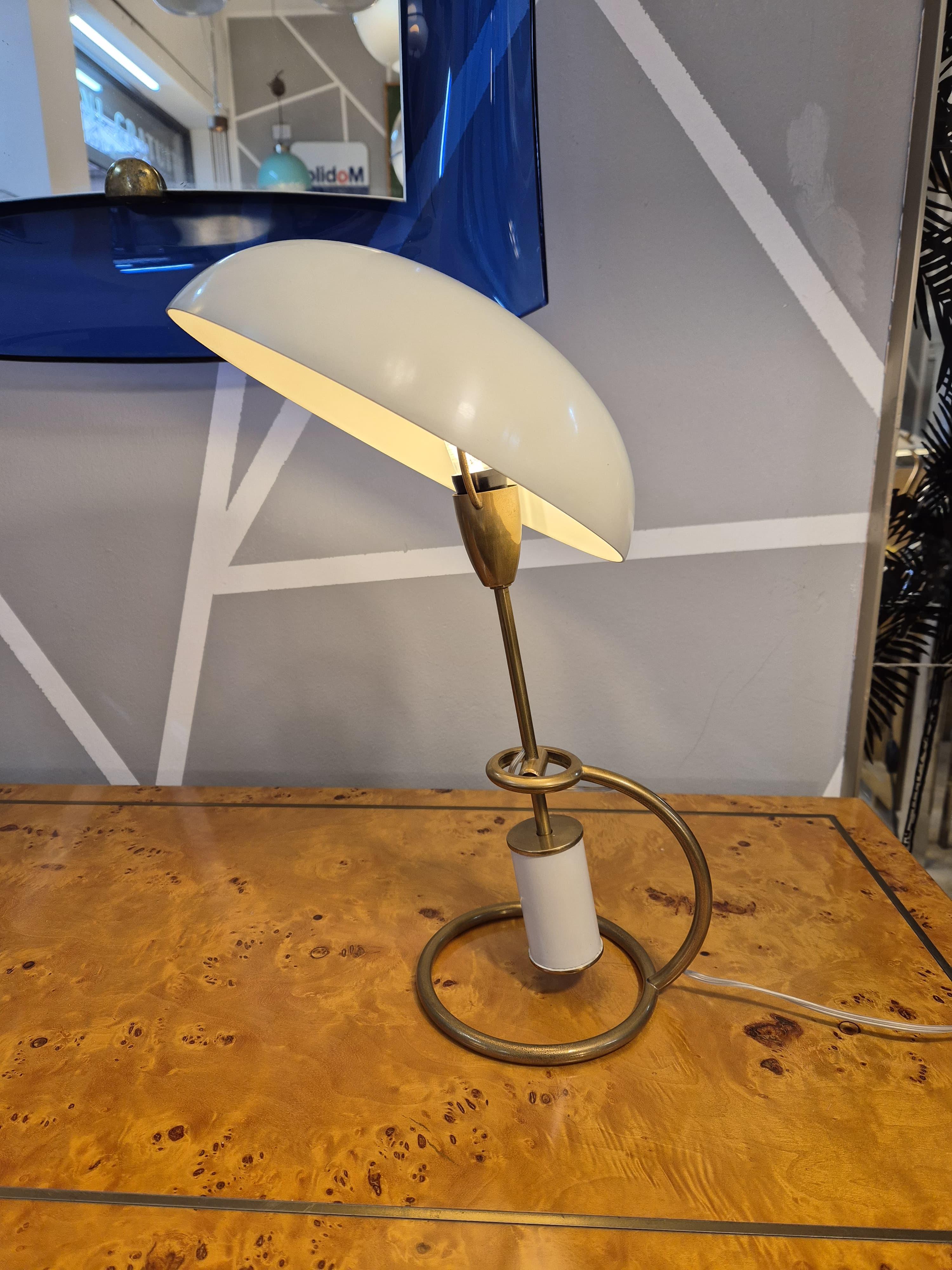 Angelo Lelii Arredoluce 1950 adjustable table lamp For Sale 5
