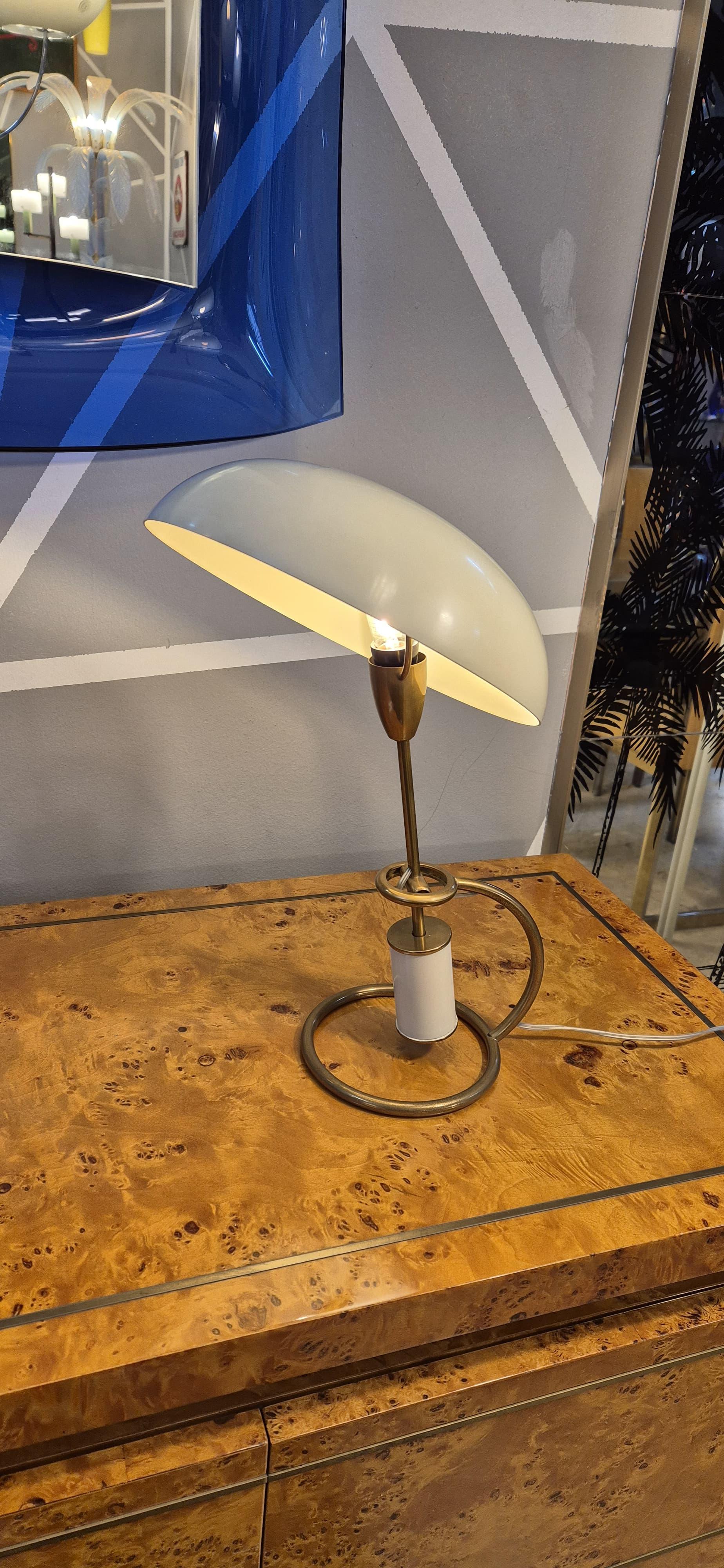 Angelo Lelii Arredoluce 1950 adjustable table lamp For Sale 6