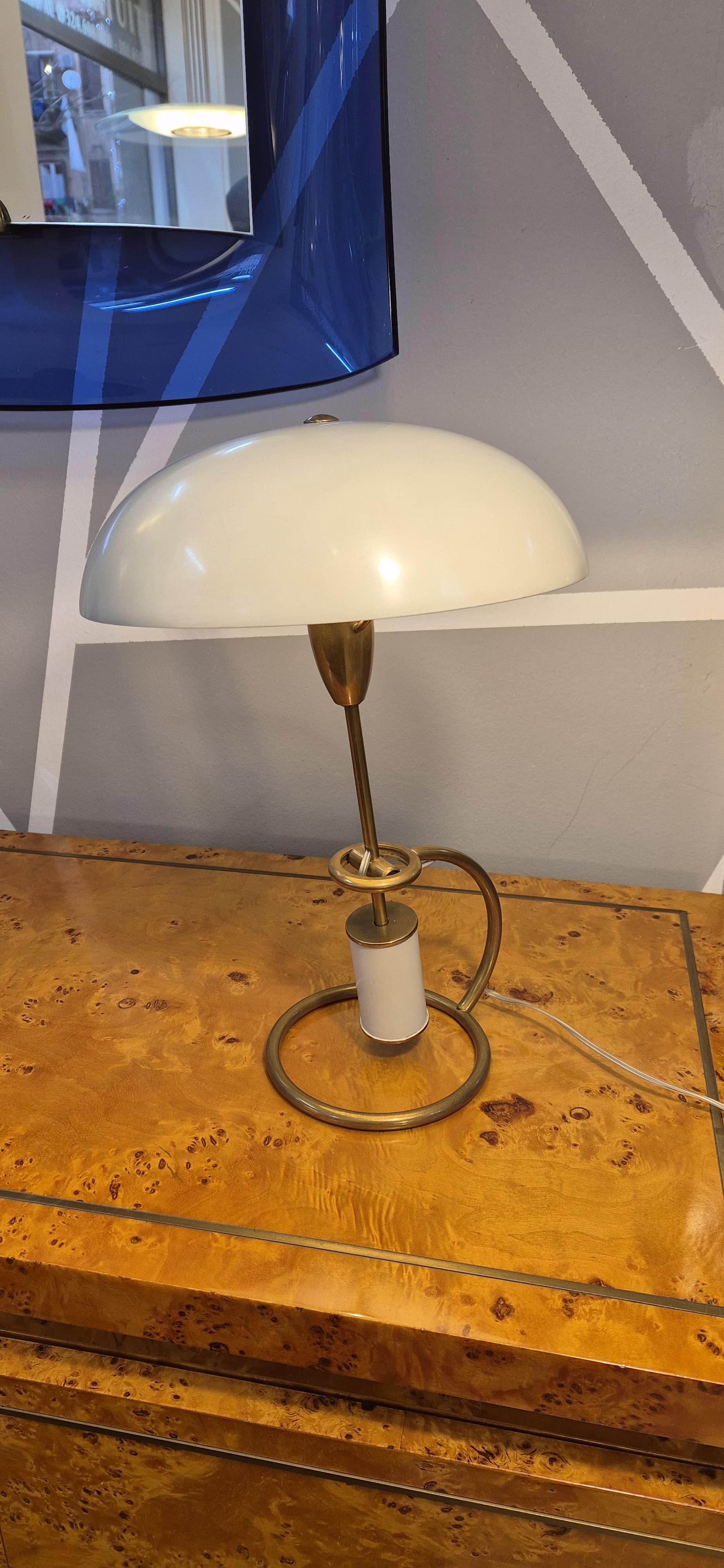 Angelo Lelii Arredoluce 1950 adjustable table lamp For Sale 9