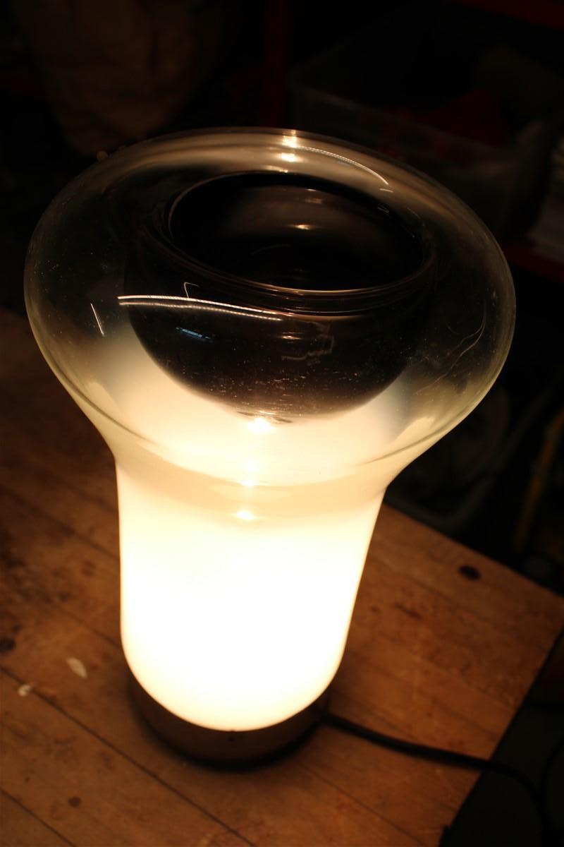 Lampada da Tavolo Saffo Angelo Mangiarotti 1960 Italia Mutano Glass Artemide For Sale 7
