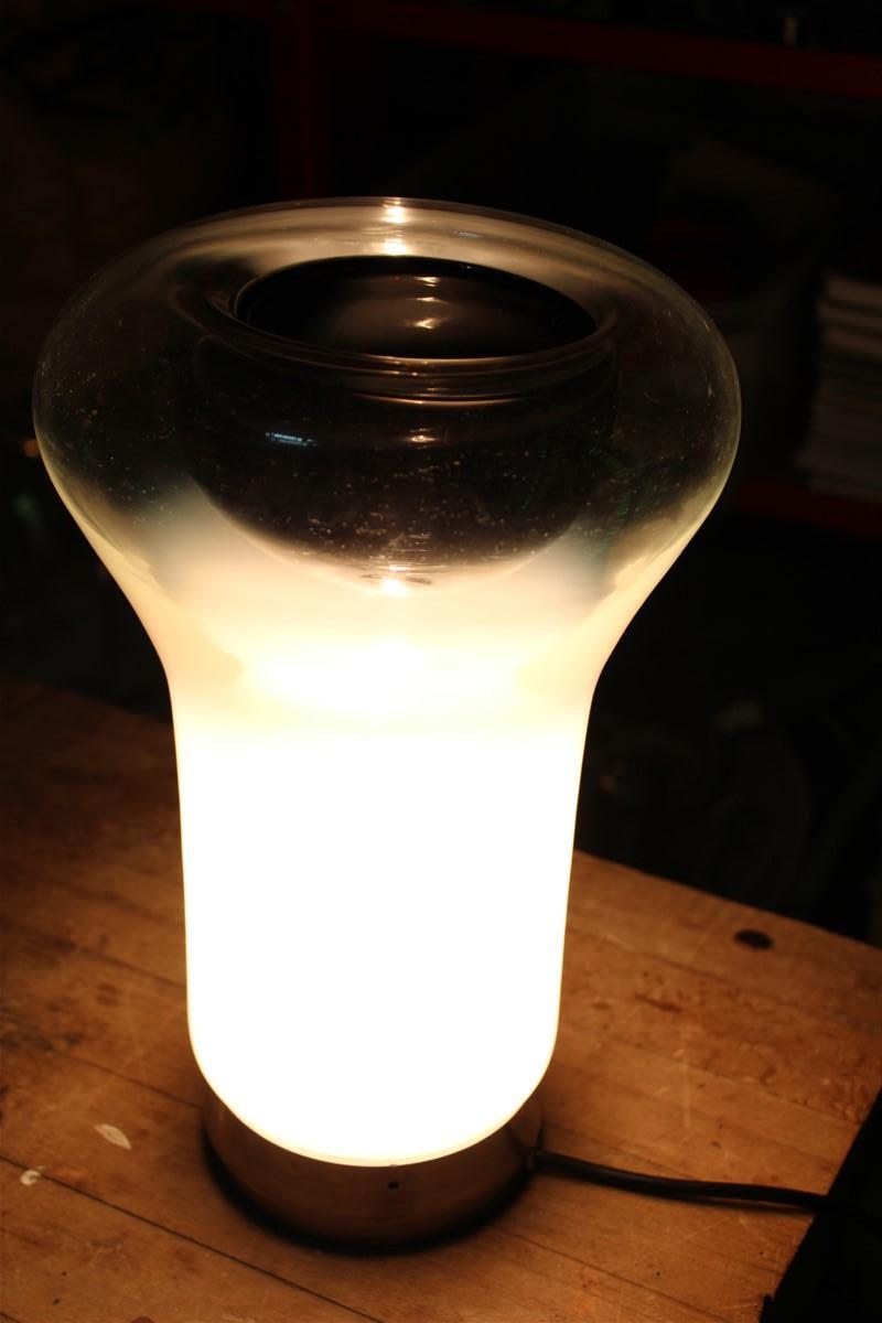 Lampada da Tavolo Saffo Angelo Mangiarotti 1960 Italia Mutano Glass Artemide For Sale 8