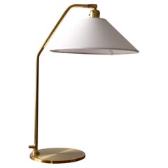 Lampada da tavolo scandinava vintage in ottone