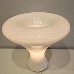 Italienisches Design Raumzeitalter Tischlampe  muranoglas 1970er Jahre