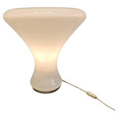 Lampada da tavolo space age di design italiano  in vetro di murano anni 70