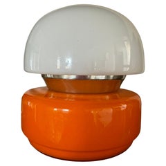 Space Age Glass Table Lamp Italia 1960