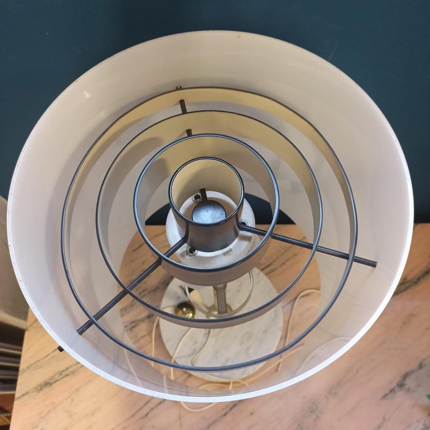 Lampada da Tavolo Stilnovo in Marmo Ottone e Plexiglass - Italia - Anni '50 in vendita 2