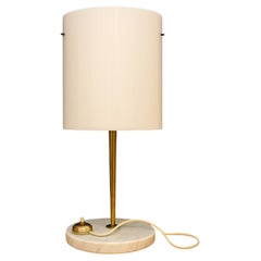 Lampada da Tavolo Stilnovo in Marmo Ottone e Plexiglass - Italia - Anni '50