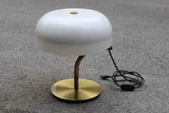 Lampada da tavolo Valenti Italia 1970 in Ottone e Plexiglass Estensibile