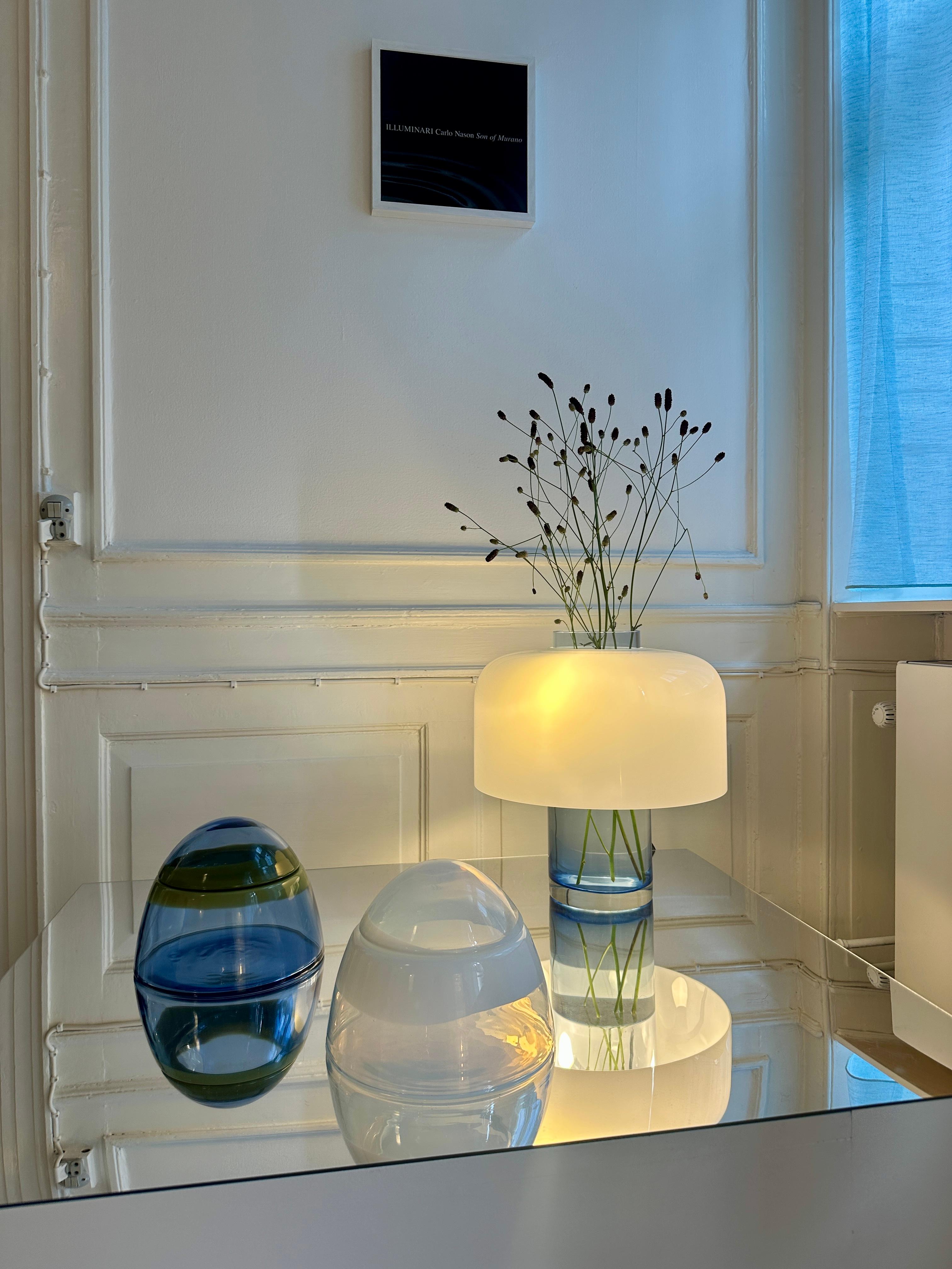 Late 20th Century LT226 table lamp/vase, design Carlo Nason for A.V. Mazzega For Sale