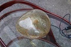 Lampada da Tavolo Veart Venini Sasso Vetro di Murano Pulegoso 1970