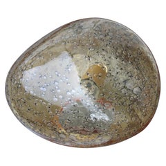 Lampada da Tavolo Veart Venini Sasso Vetro di Murano Pulegoso 1970