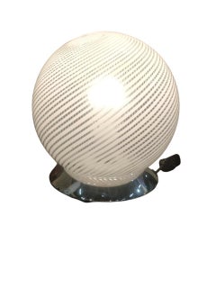 Venini Murano Glass Table Lamp 1960 Italy