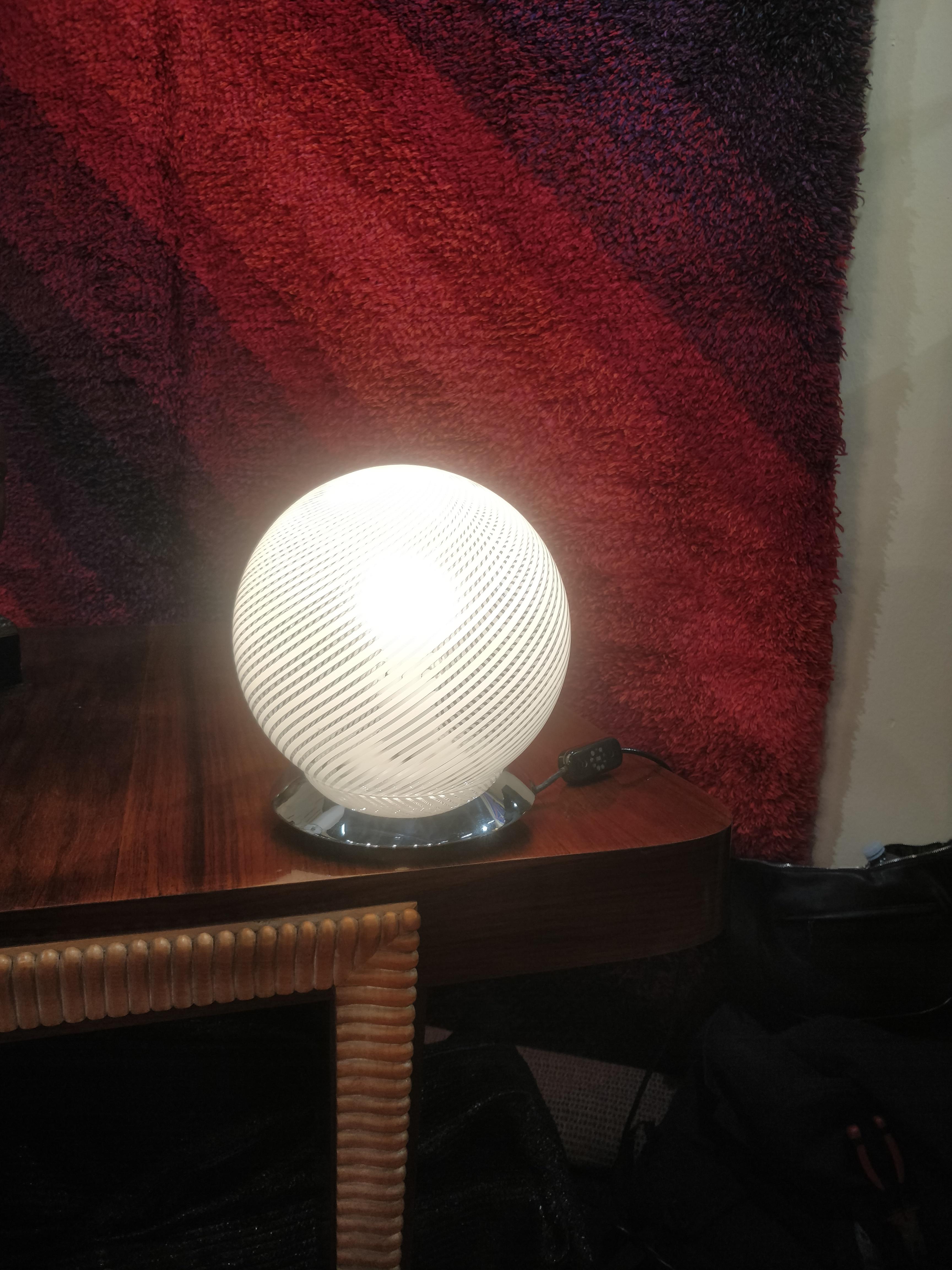 Late 20th Century Venini Vetro di Murano 1960 Italia lampe de table en vente
