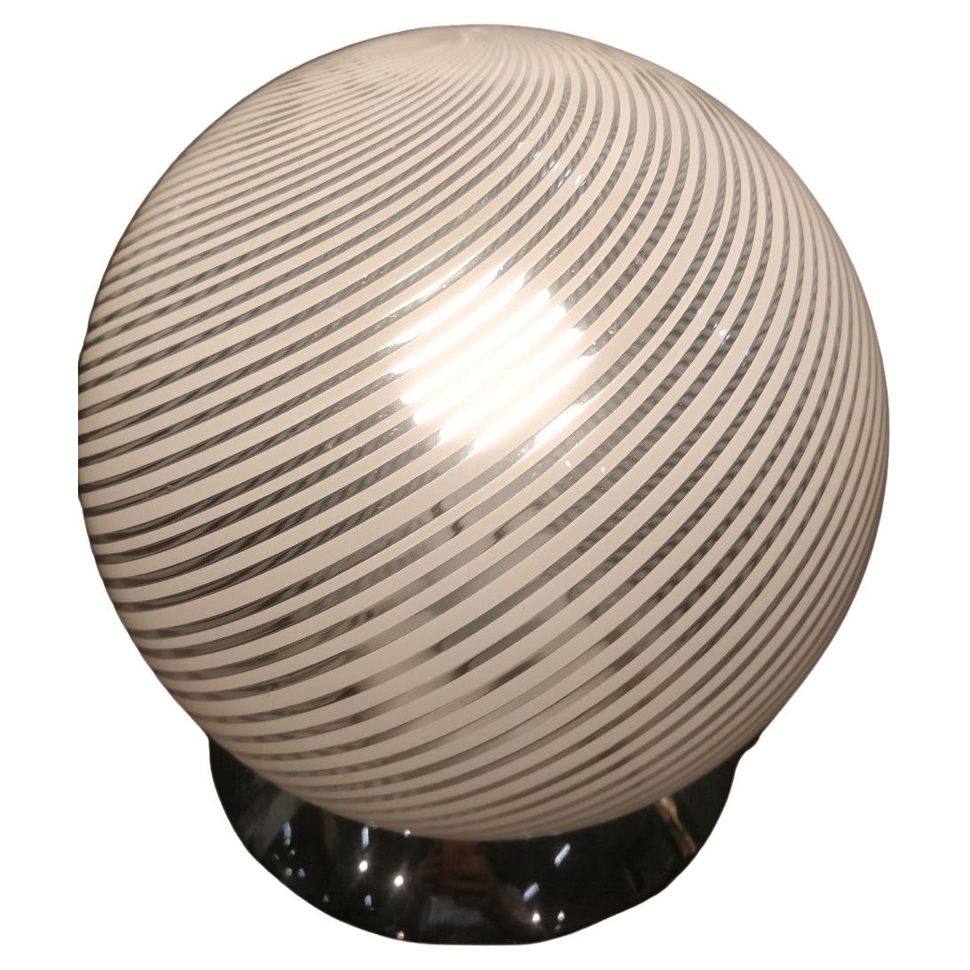 Venini Murano Glass Table Lamp 1960 Italy