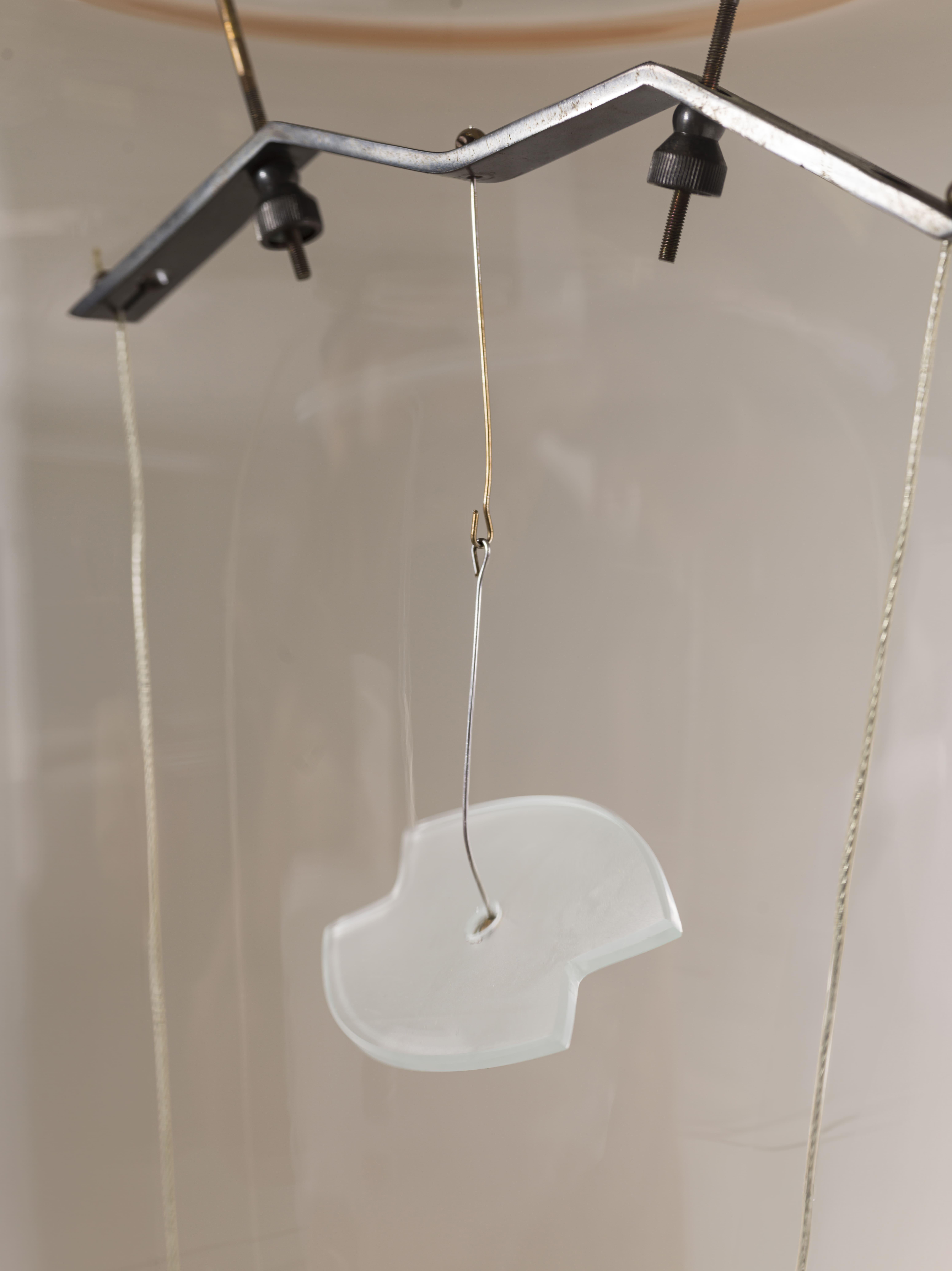 Lampada da tavolo Veronese di Umberto Riva e Barovier & Toso Murano Italy 1984 in vendita 6