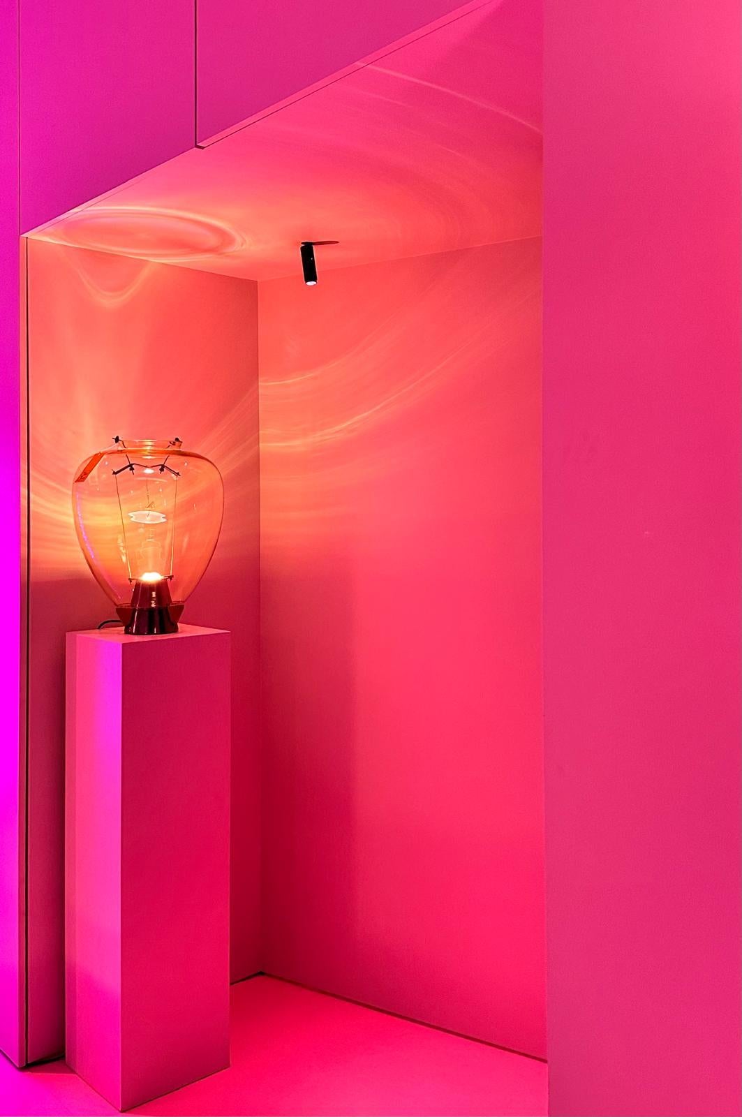 Lampada da tavolo Veronese di Umberto Riva e Barovier & Toso Murano Italy 1984 in vendita 8