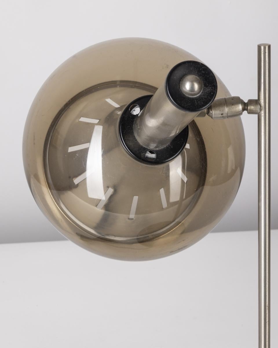 Lámpara de sobremesa vintage años 50 de mármol y metacrilato diseño Lamter Milano en venta 1