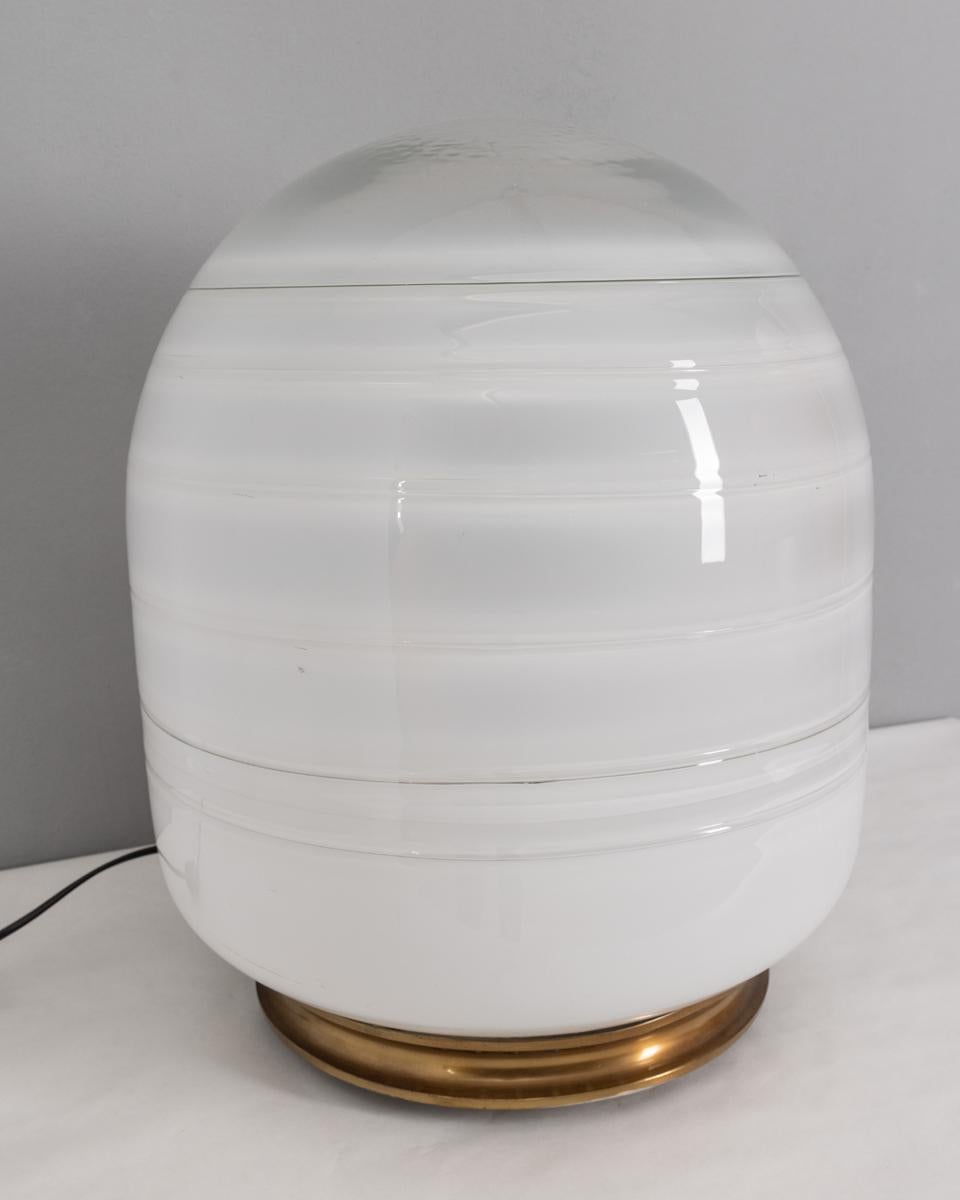 Italian Lampada da tavolo vintage anni 70 in vetro di Murano design Barbini in vendita