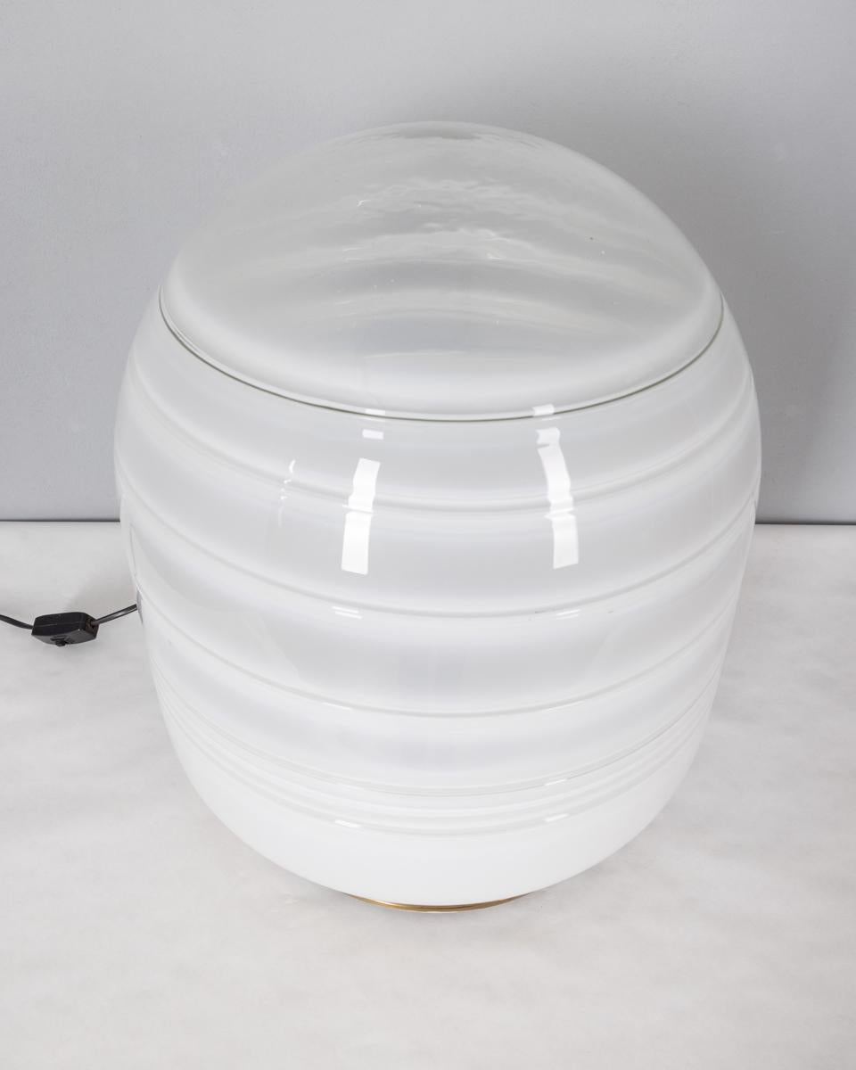 Lampada da tavolo vintage anni 70 in vetro di Murano design Barbini In condizioni buone in vendita a None, IT
