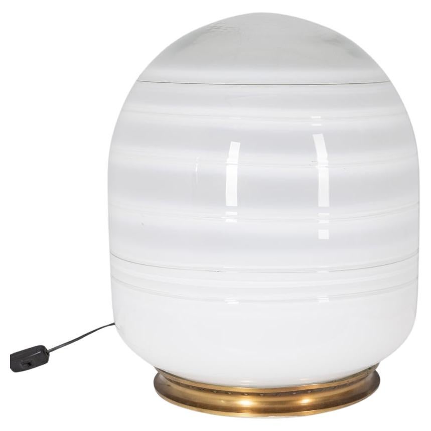 Lampada da tavolo vintage anni 70 in vetro di Murano design Barbini