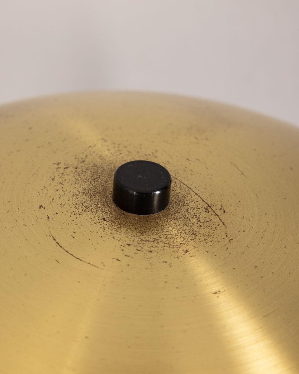 Lampe de table vintage des années 70 laiton doré design italien Bon état - En vente à None, IT