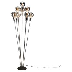 Vintage 10-point floor lamp Space-Age Production Italy 1970s