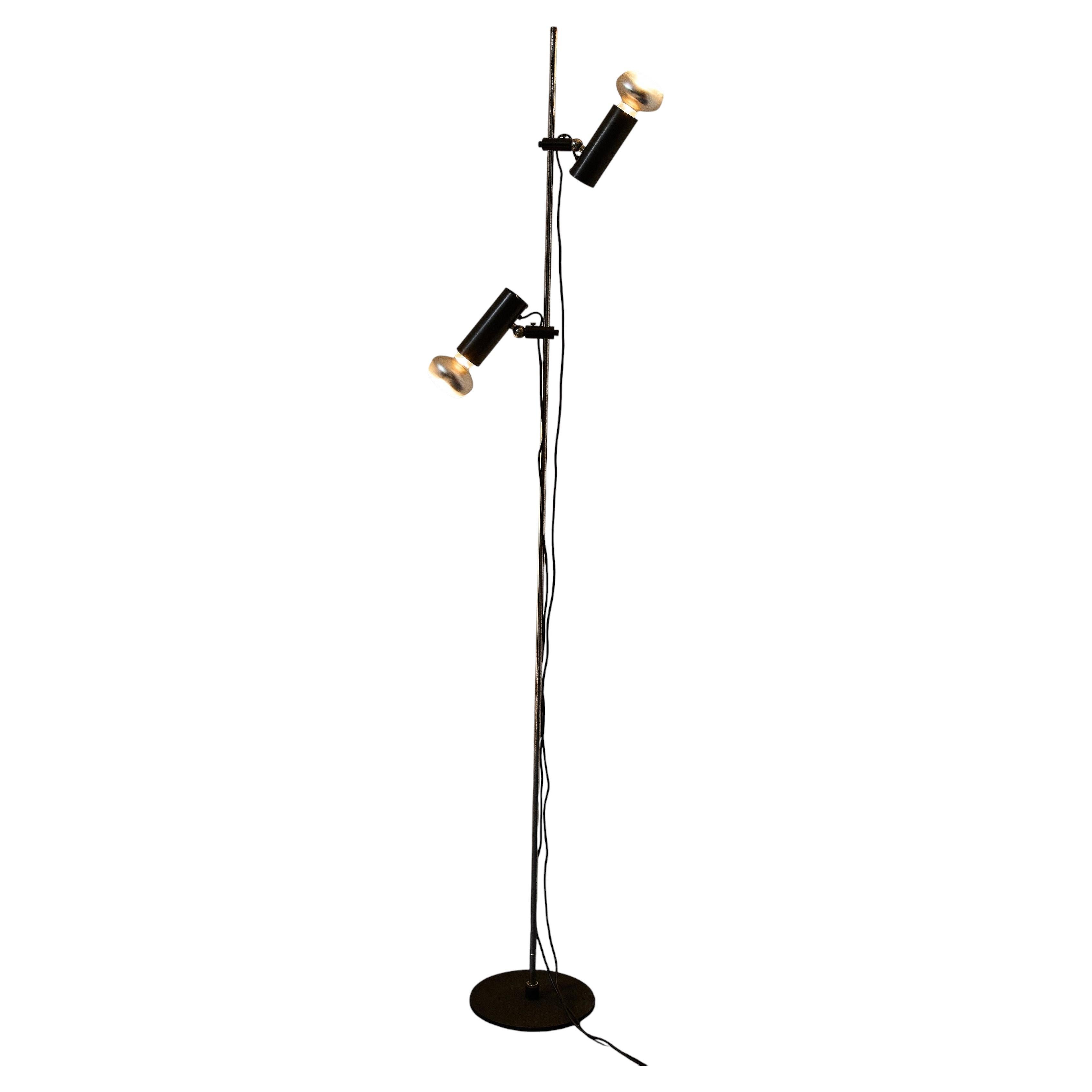 Lampadaire à deux projecteurs, modèle 1055/SP, Gino Sarfatti pour Arteluce, 1955 en vente