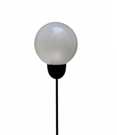 Lampada da Terra a Lampioncino in Metallo Nero, Italia 1970s