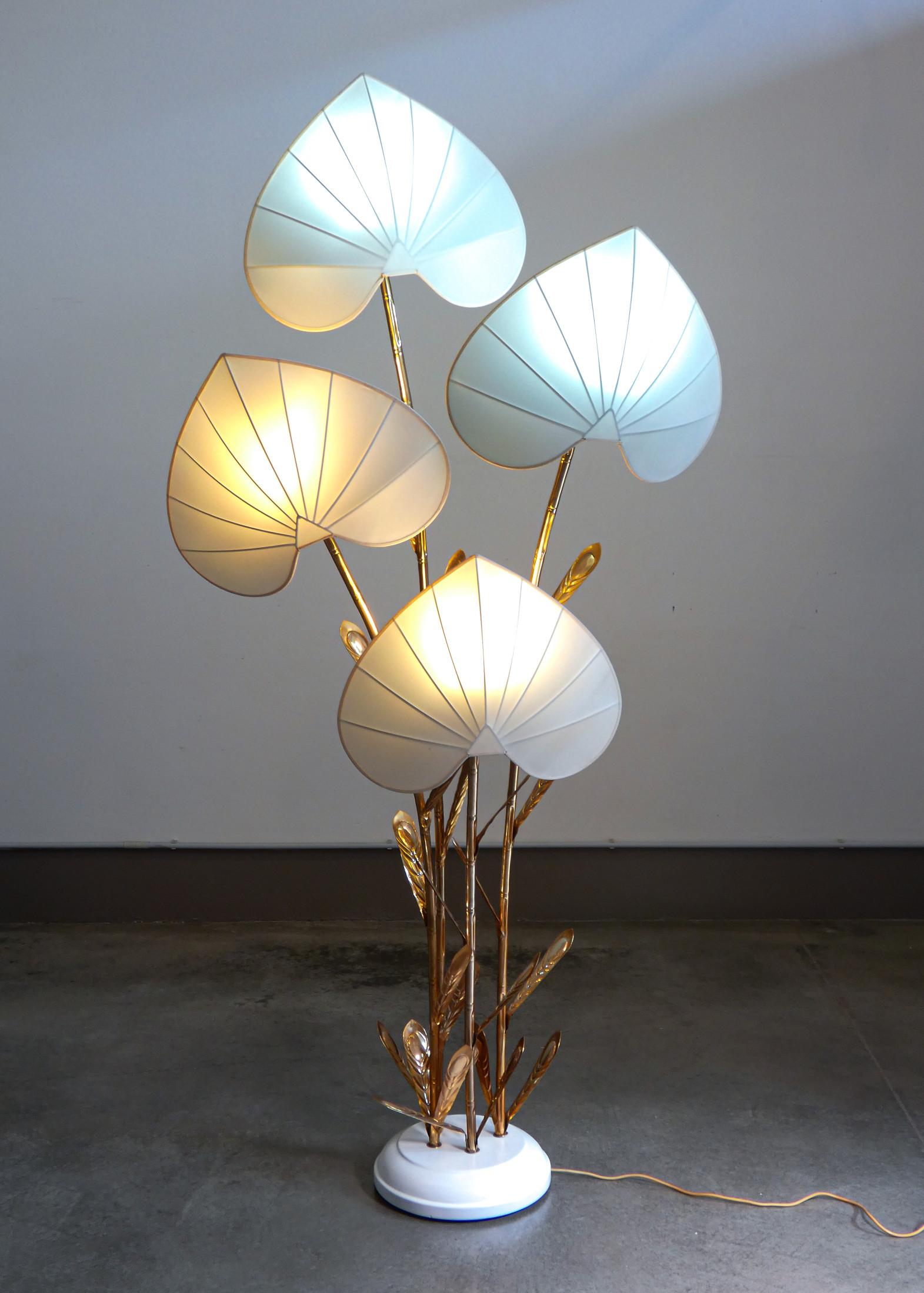 Italian Four-lumen floor lamp, design Antonio PAVIA. Italy, 70s For Sale