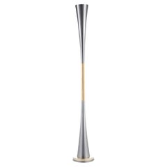 Lampada da terra a stelo in ottone I-conic