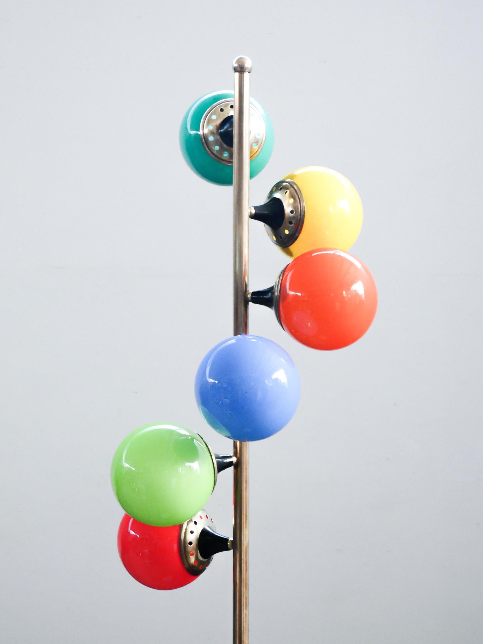 Lampada da terra Alberello design STILNOVO. Accès à trois heures. Italie, années 1960 en vente 4