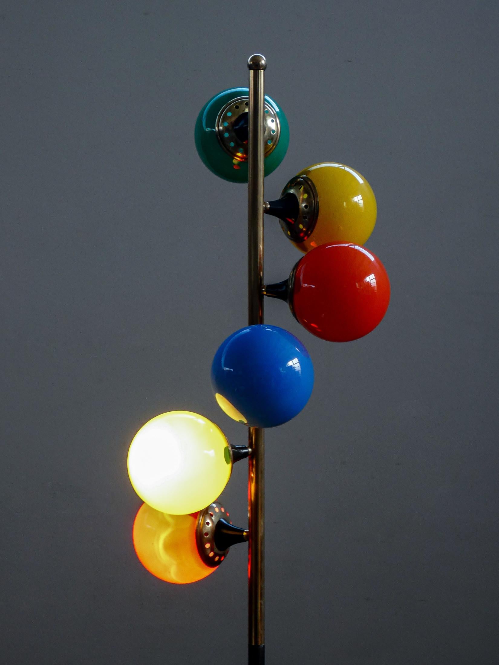 Lampada da terra Alberello design STILNOVO. Accès à trois heures. Italie, années 1960 en vente 5