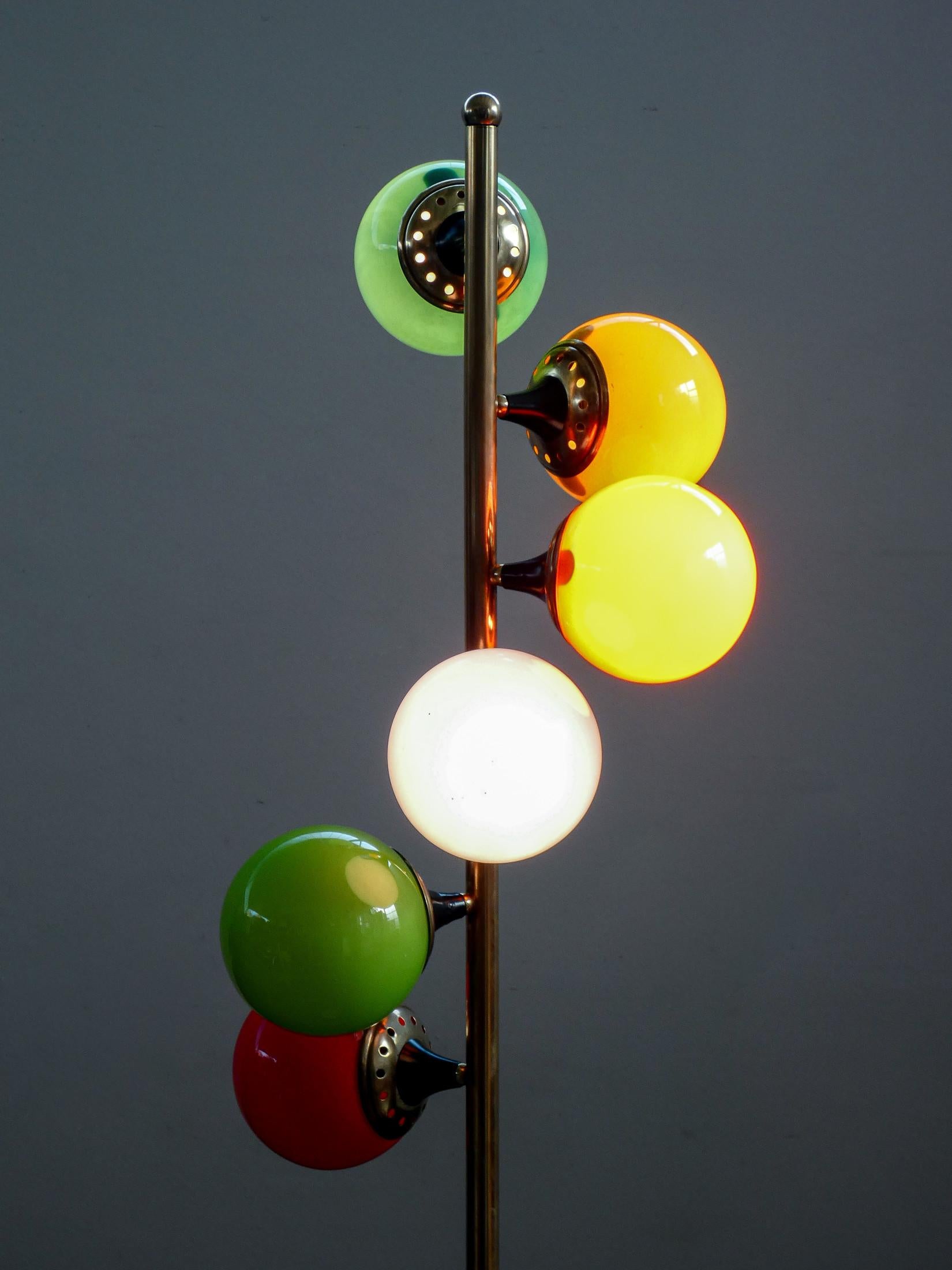 Lampada da terra Alberello design STILNOVO. Accès à trois heures. Italie, années 1960 en vente 6
