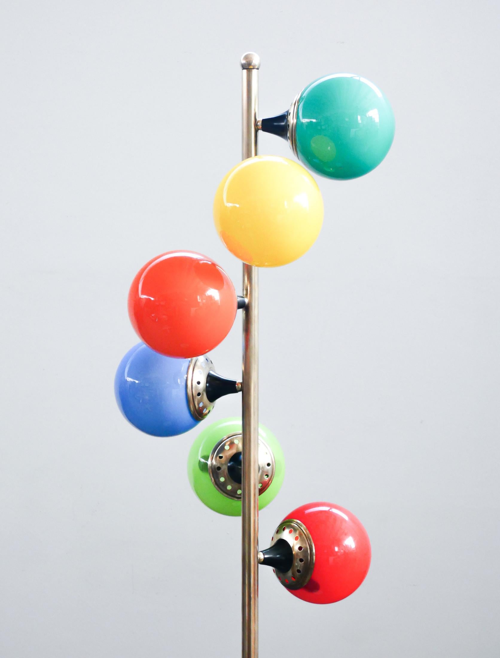 Lampada da terra Alberello design STILNOVO. Accès à trois heures. Italie, années 1960 en vente 2