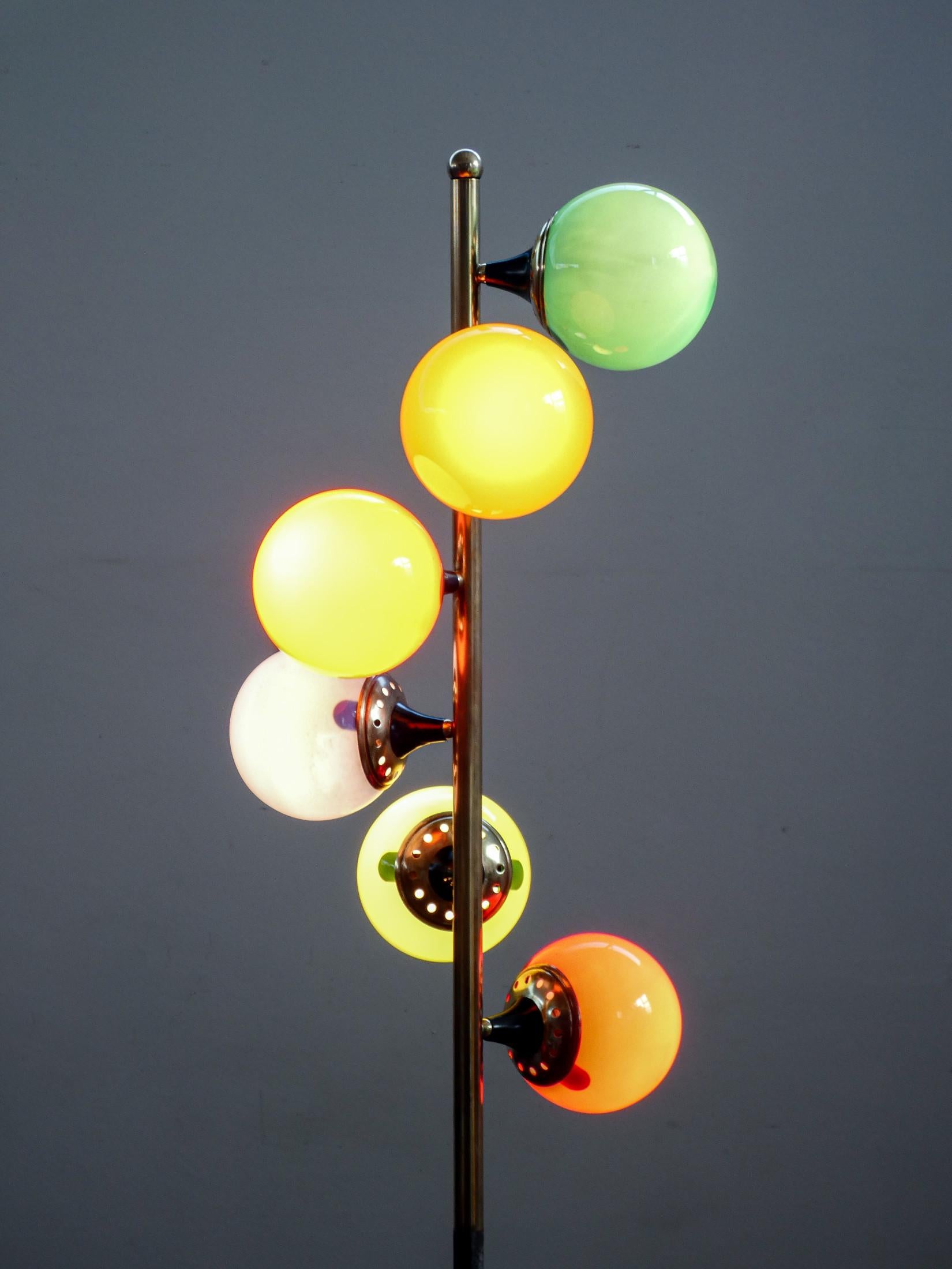 Lampada da terra Alberello design STILNOVO. Accès à trois heures. Italie, années 1960 en vente 3