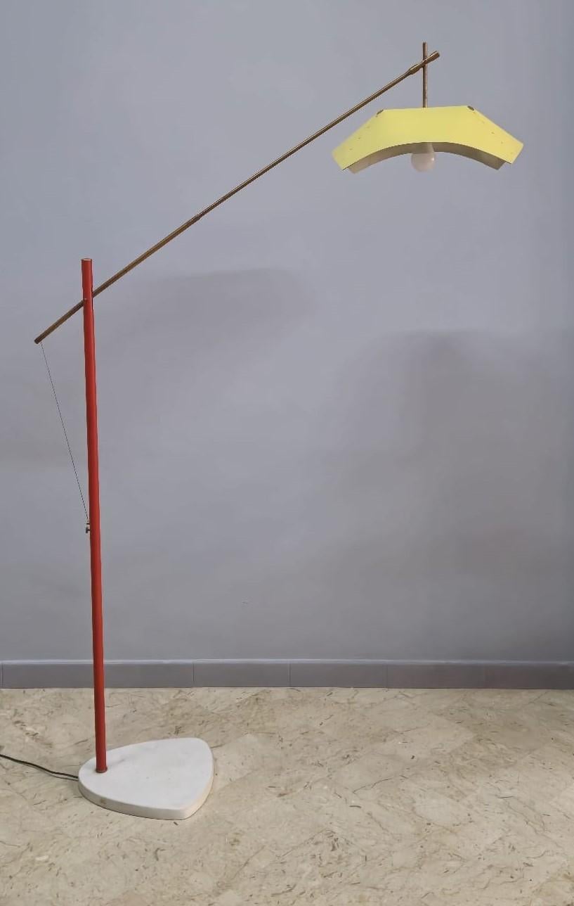 Angelo Lelli Arredoluce floor lamp In Good Condition For Sale In Palermo, IT
