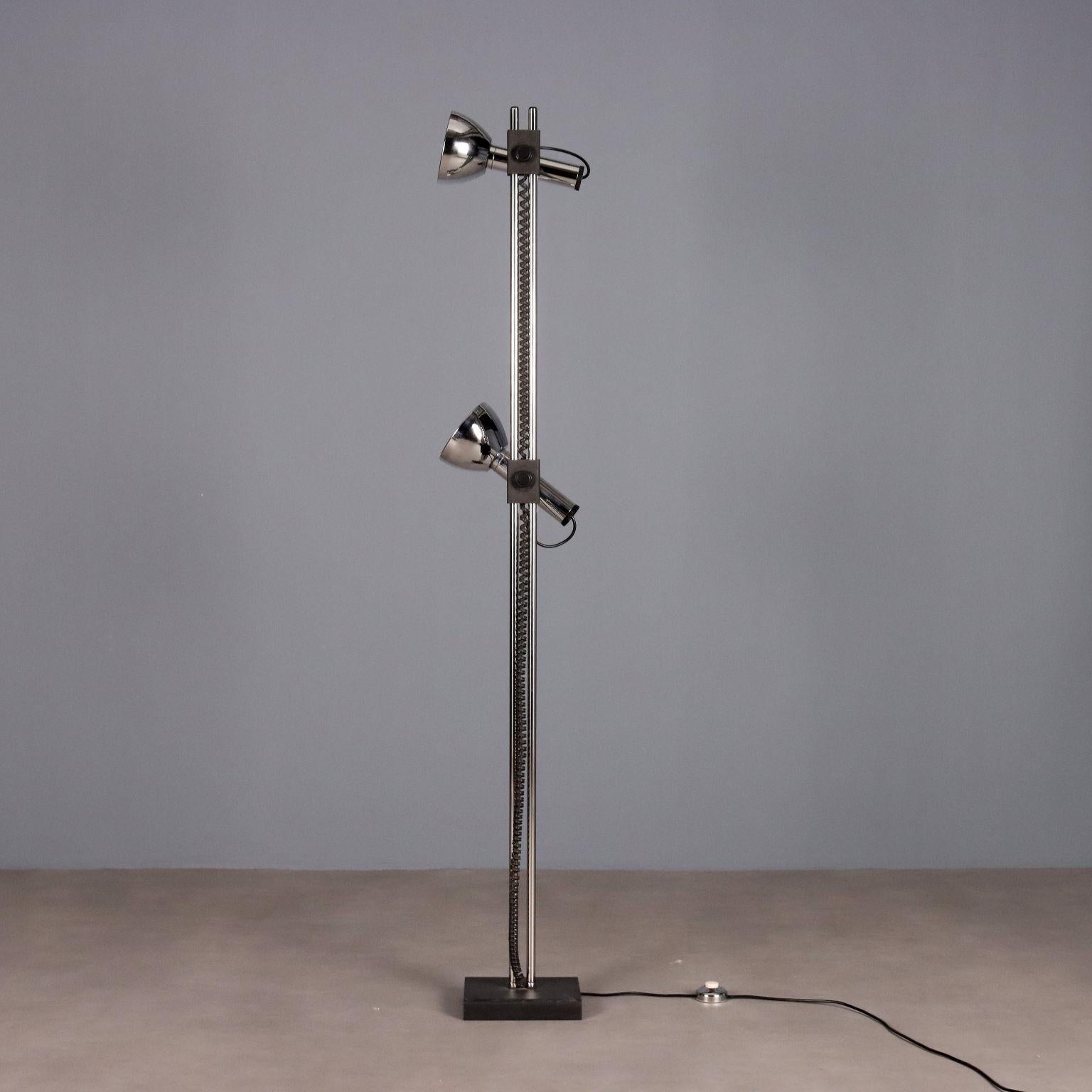 Métal Lampada da terra anni '70 en vente