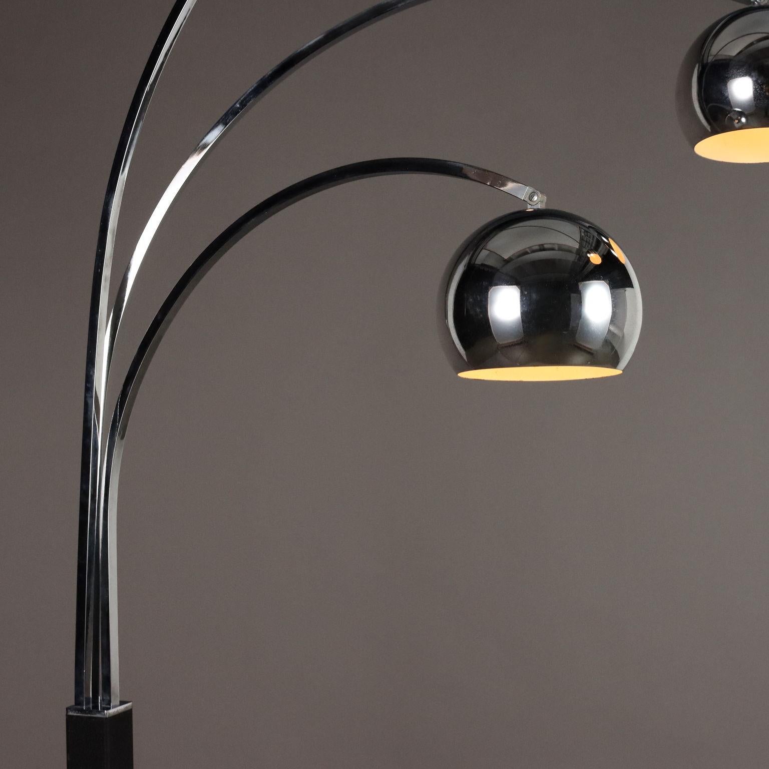 70s Lampadaire à trois points Bon état - En vente à Milano, IT
