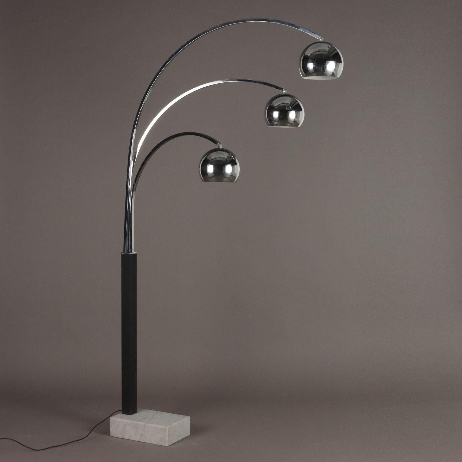 Late 20th Century 70s Lampadaire à trois points en vente
