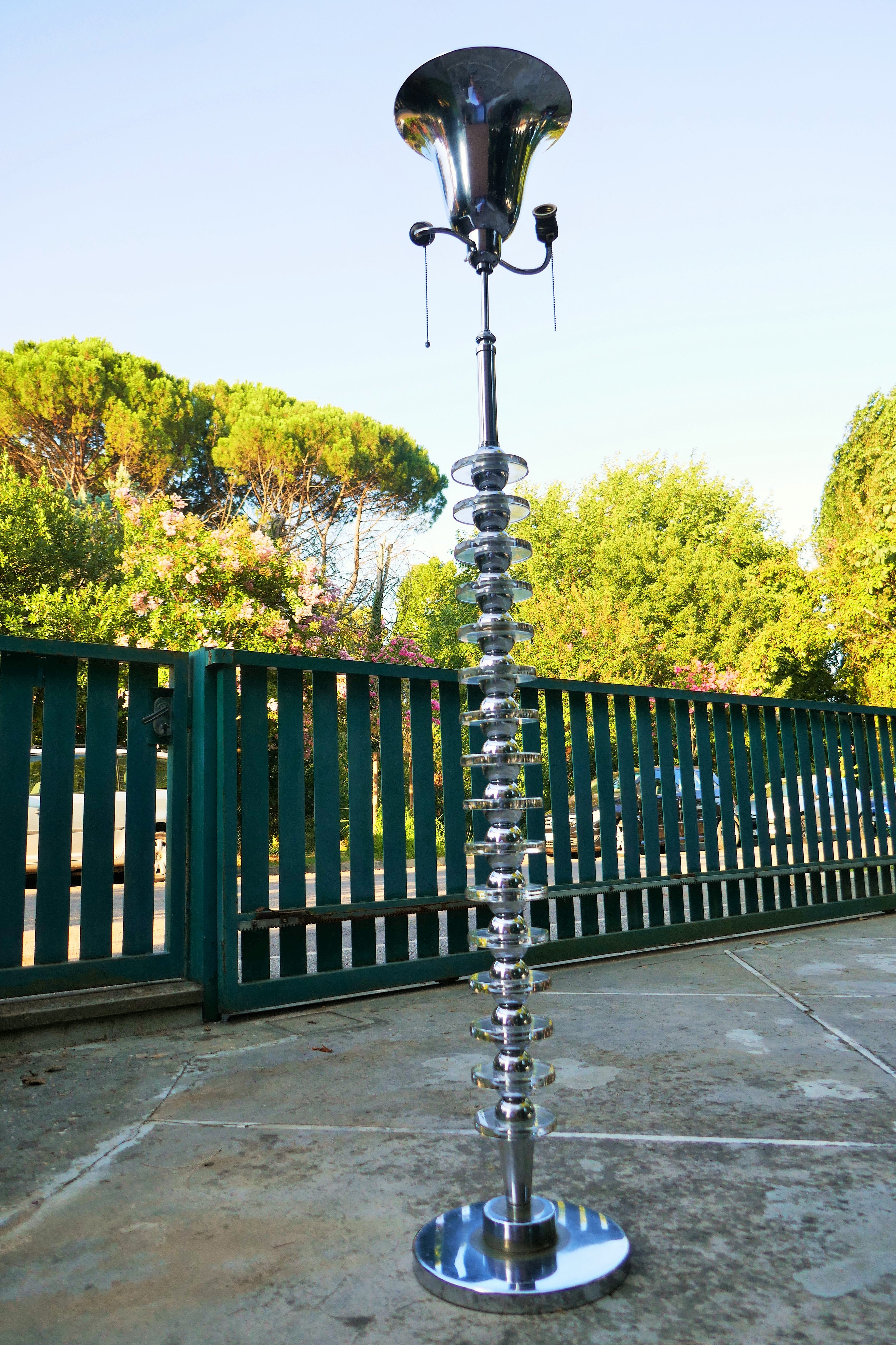 Lampada da terra Art Dèco - Ruhlmann Jacques Adnet Gio Ponti In condizioni buone in vendita a Lugo, IT