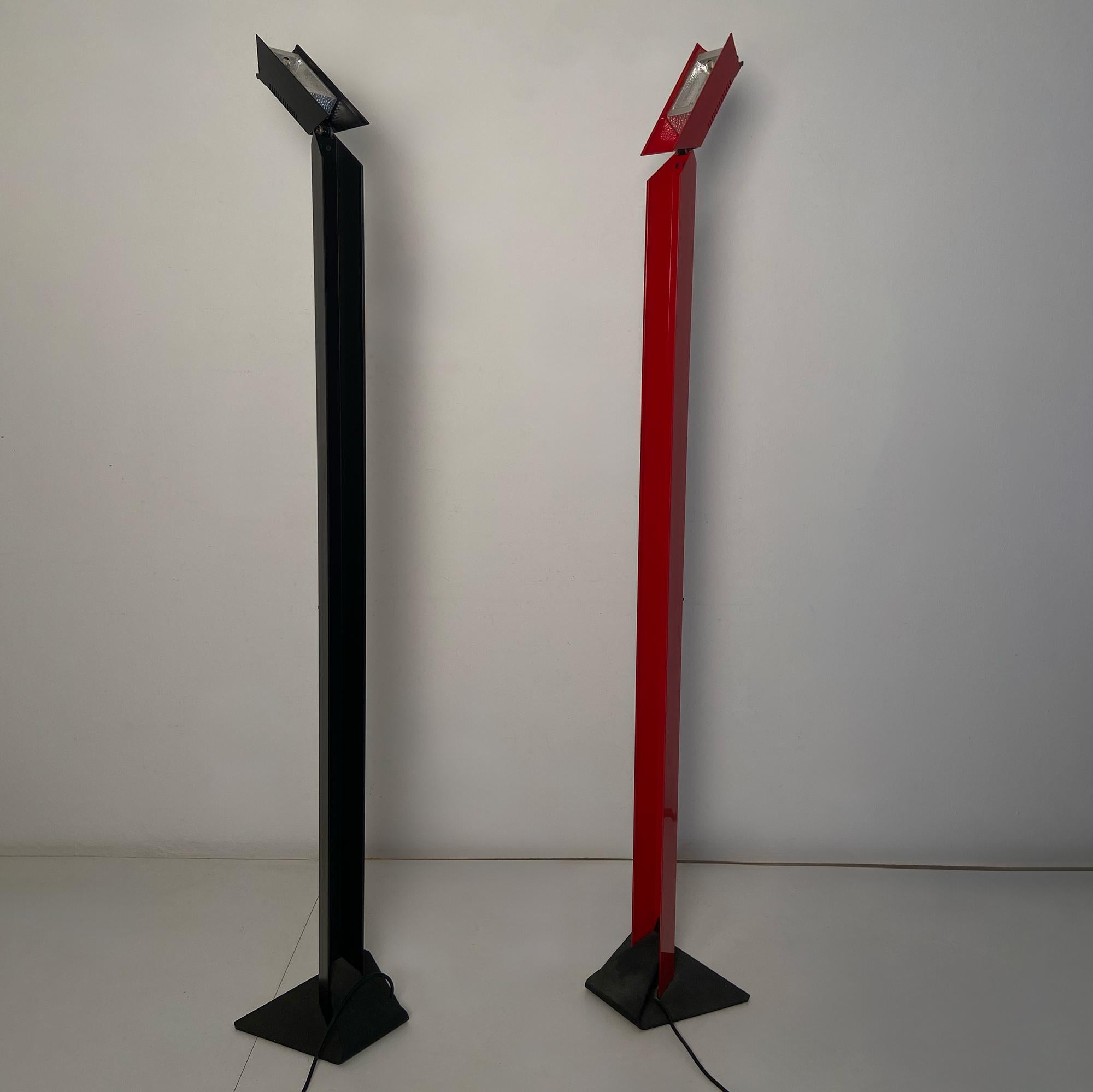 Lampada da terra Beam nera di Enrico Davide Bona e prodotta da Skipper, 1980 in vendita 4