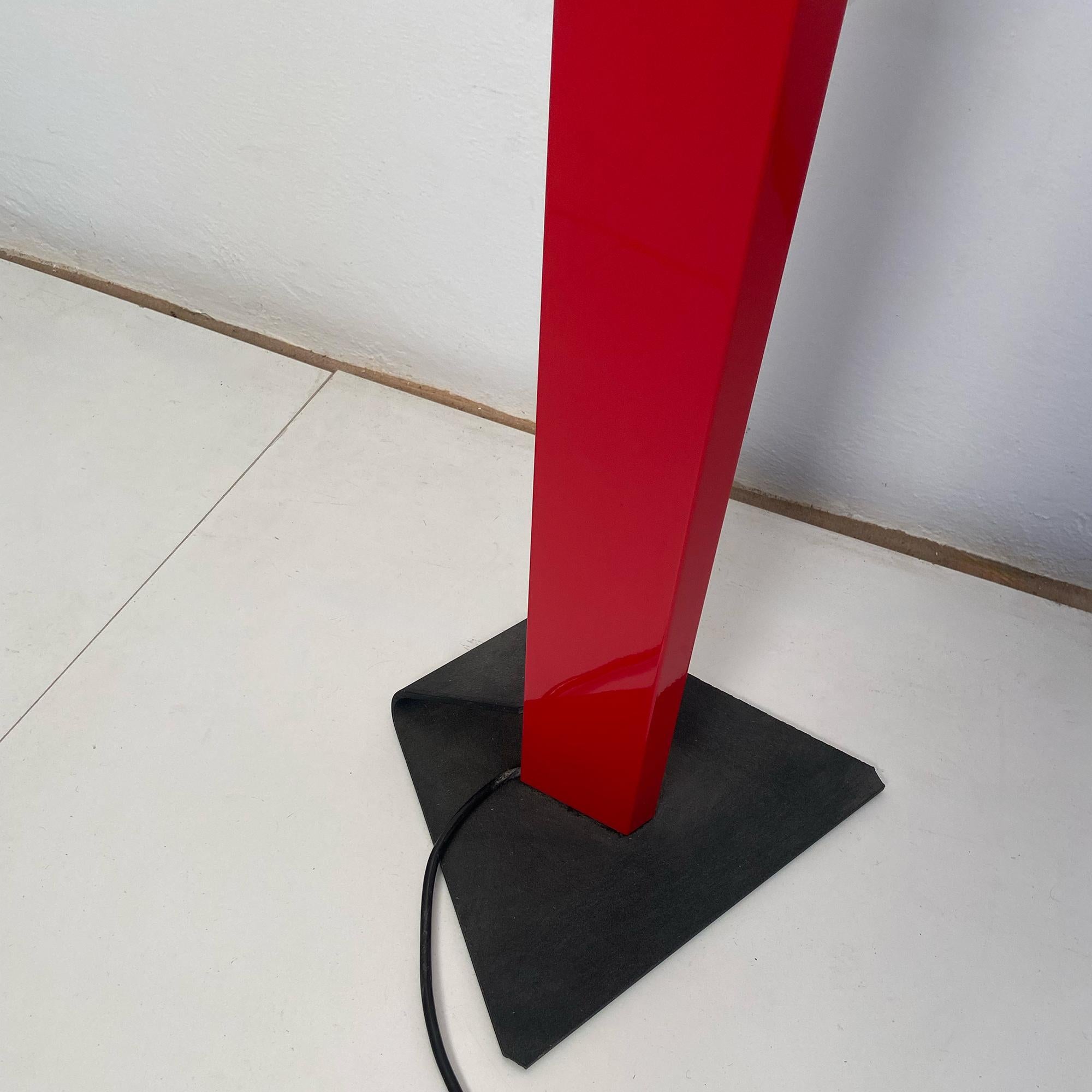 Lampada da terra Beam rossa di Enrico Davide Bona e prodotta da Skipper, 1980 in vendita 2
