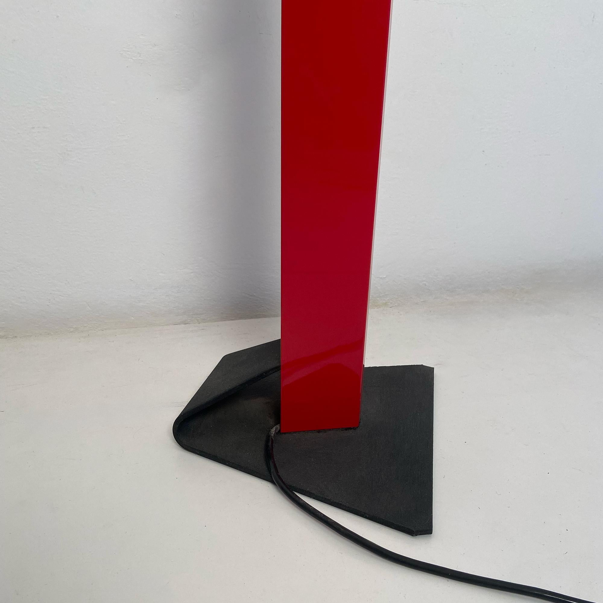 Lampada da terra Beam rossa di Enrico Davide Bona e prodotta da Skipper, 1980 in vendita 3