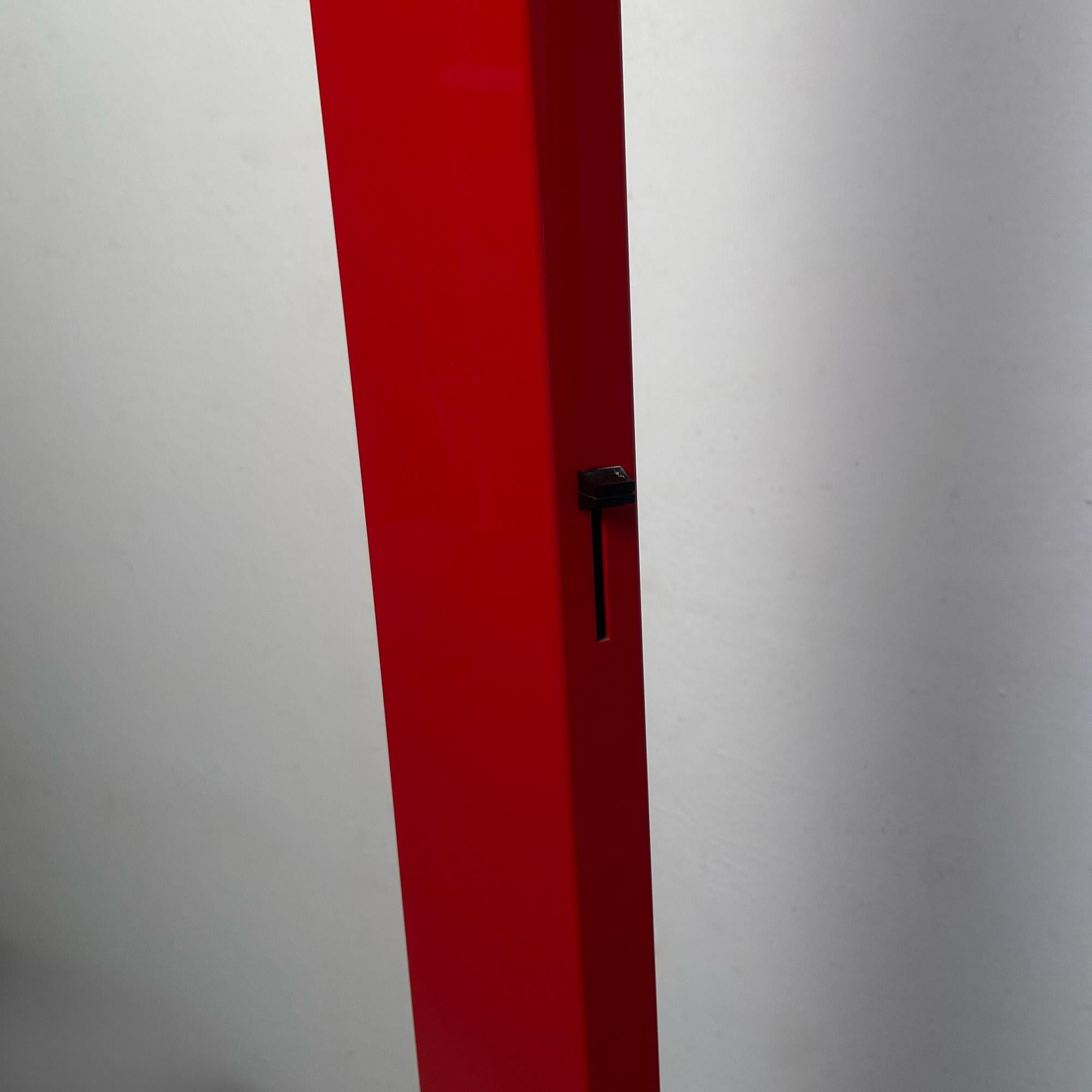 Lampada da terra Beam rossa di Enrico Davide Bona e prodotta da Skipper, 1980 in vendita 1