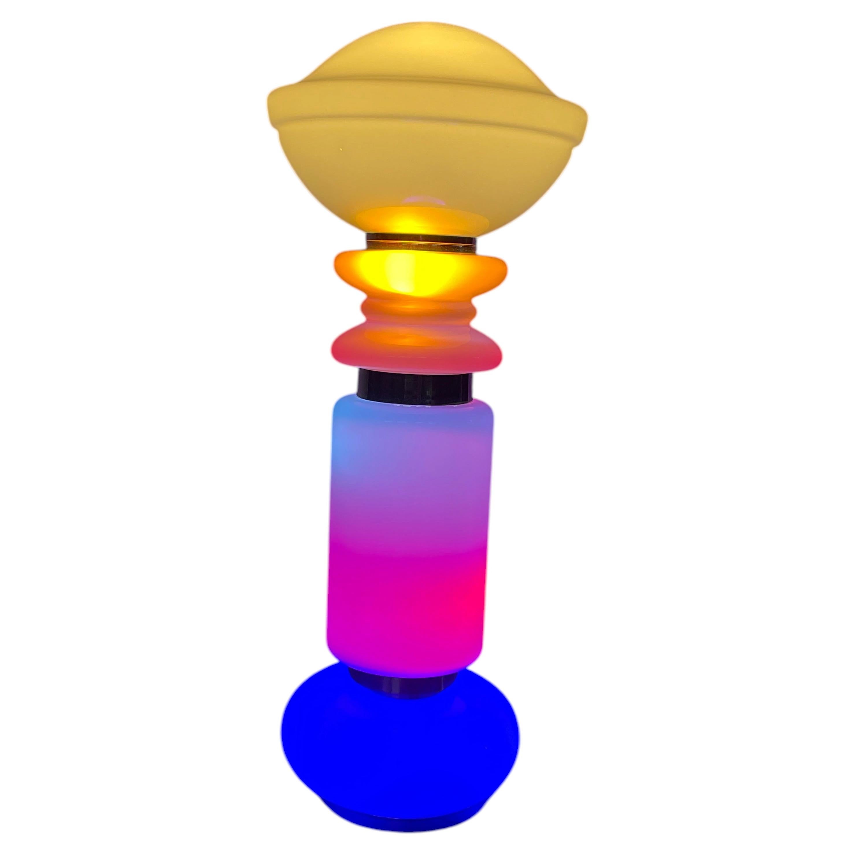 "Birillo" floor lamp by Carlo Nason, manufactured by AV Mazzega, 1970s For Sale
