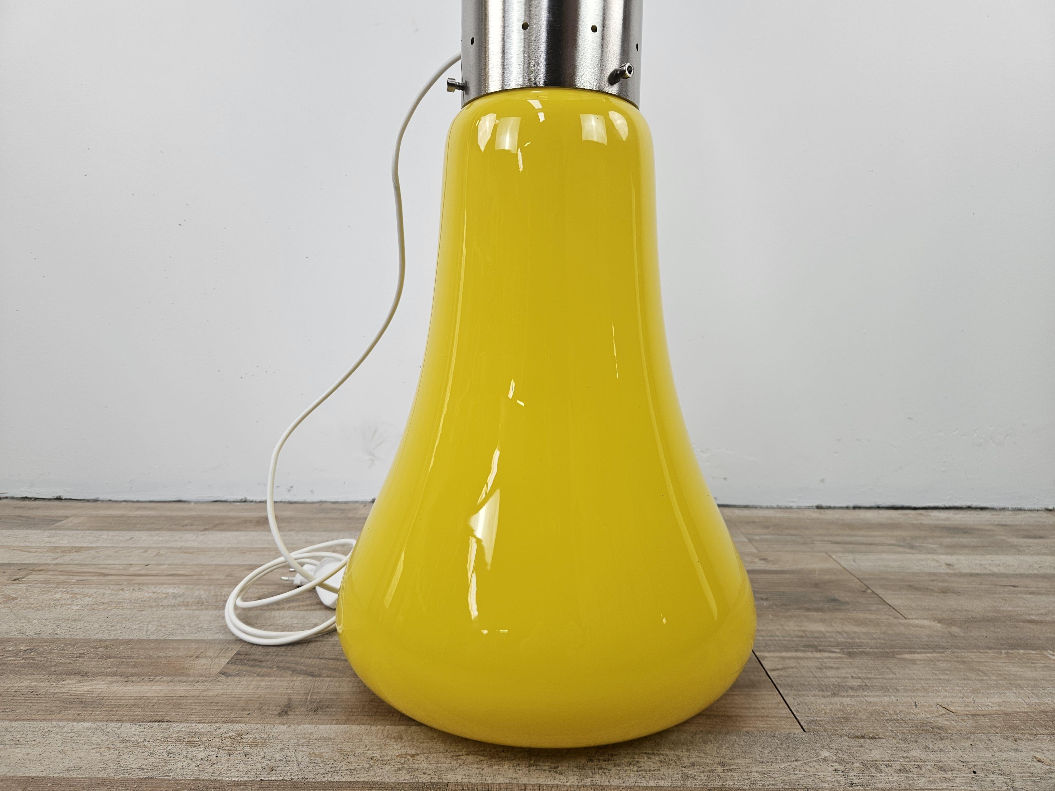 Metà XX secolo Lampada da terra Birillo in vetro di Murano di Carlo Nason per Mazzega 1964