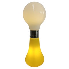 Lampada da terra Birillo in vetro di Murano di Carlo Nason per Mazzega 1964