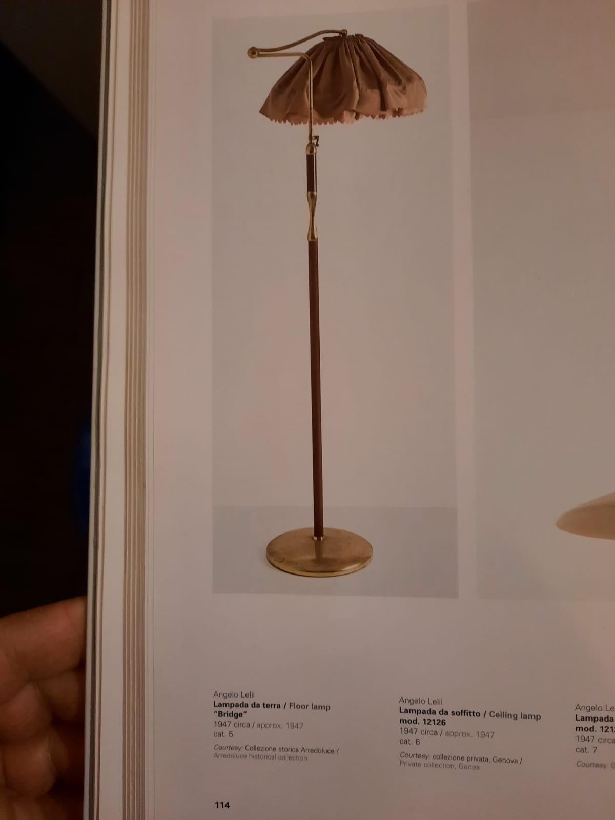 Bridge floor lamp 12246  by Angelo Lelii for Arredoluce In Good Condition For Sale In Cerignola, IT